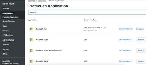 Can I configure multiple Duo Azure Conditional Access applications