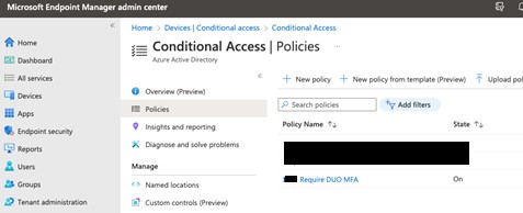 Can I configure multiple Duo Azure Conditional Access applications