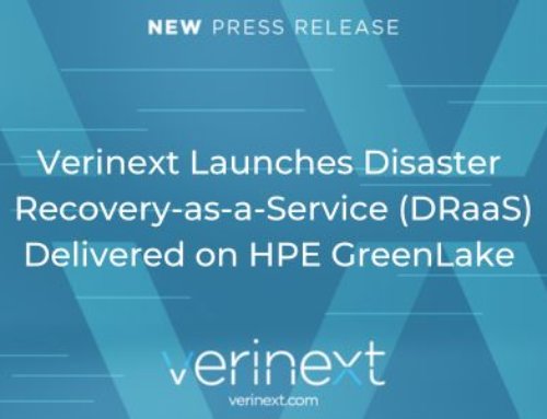 Verinext Launches Disaster Recovery-as-a-Service (DRaaS) Delivered on HPE GreenLake